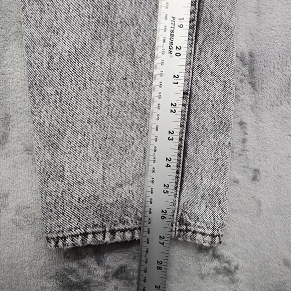 Vintage 80s Levi's Jeans Womens W28 L28 Black Acid Wash 701 Student Fit Straight - Picture 12 of 14